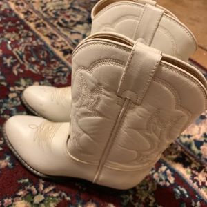 WHITE KIDS COWGIRL BOOTS